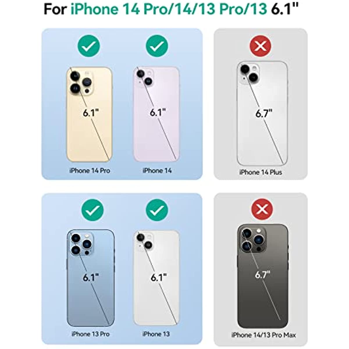 iPhone 13 Pro Max / 14 Plus Battery Case 10000mAh [Shipping to