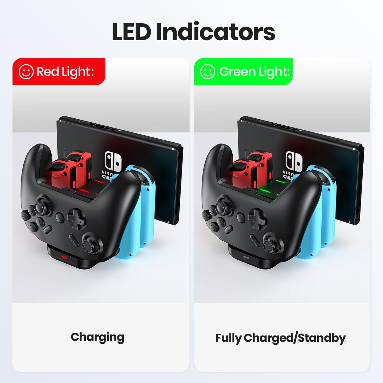 Charger Station for Nintendo Switch outlet OLED Model and for Switch Pro Controllers