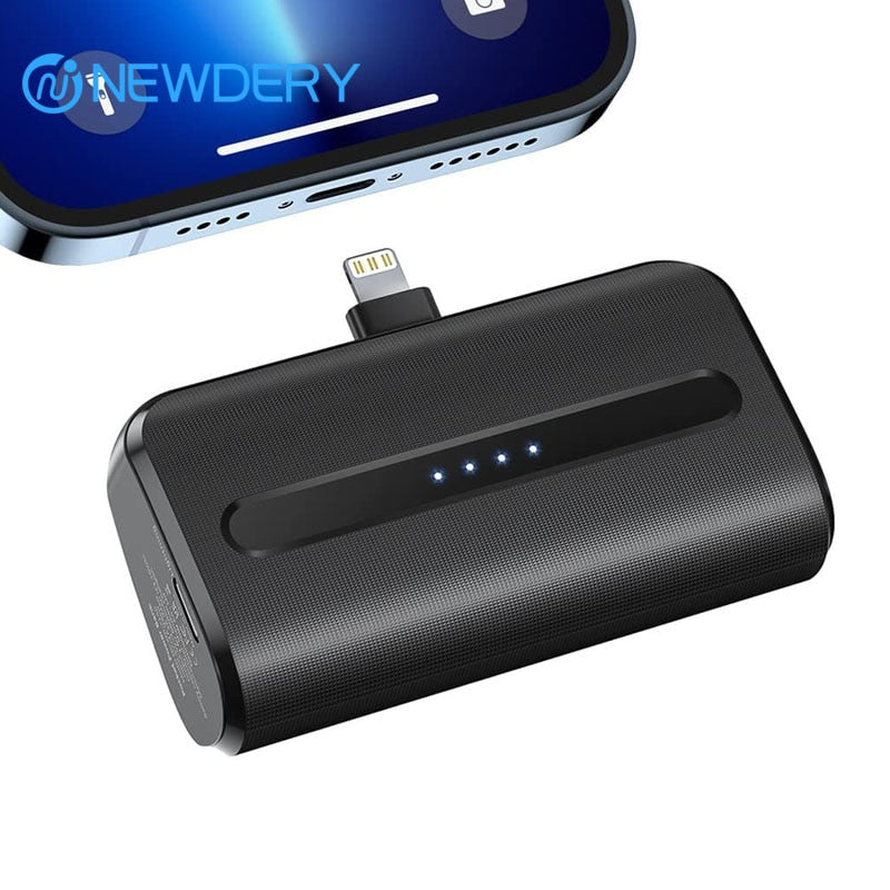 NEWDERY 20000mAh Magnetic Battery Pack, Power Bank PD 20W Fast Charging,  Wireless Portable Charger with USB C Cable for iPhone 15/14/13/12/Pro