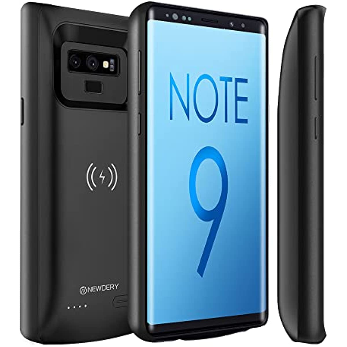 NEWDERY Upgraded Galaxy Note 9 Battery Case Qi Wireless Charging Comp